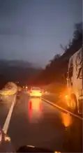 Doğu Karadeniz'de Heyelan, Yol Kapandı