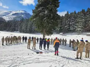 Doğu Anadolu'da Jandarmaya Çığ Eğitimi