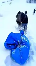 Kar Yağışı Cenazeyi İple Çektirdi!