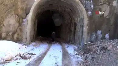 Yusufeli'ndeki Buzlu 'Korku Tüneli'