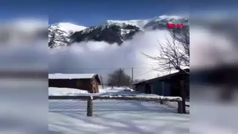 Artvin Şavşat'ta Çığ Tehlikesi: O Anlar Videoda!
