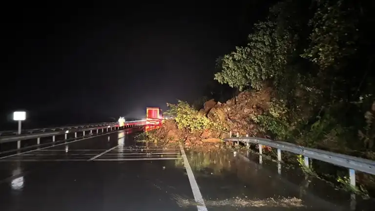 Doğu Karadeniz'de Heyelan: Sahil Yolu Kapandı
